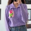 ژاکت گل دار زنانه - Image 4