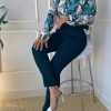 ست سه تیکه شومیز شلوار همراه با کمربند - Image 3