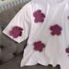 تیشرت بهاری  گل برجسته - Image 4